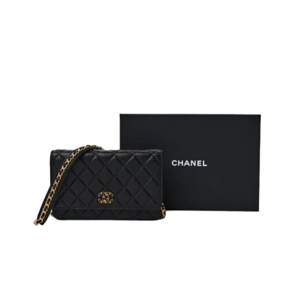Chanel Quilted Lambskin Wallet on Chain - EUC - Picture 2 of 10